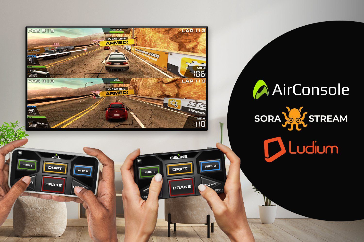 AirConsole Ludium Lab partnership