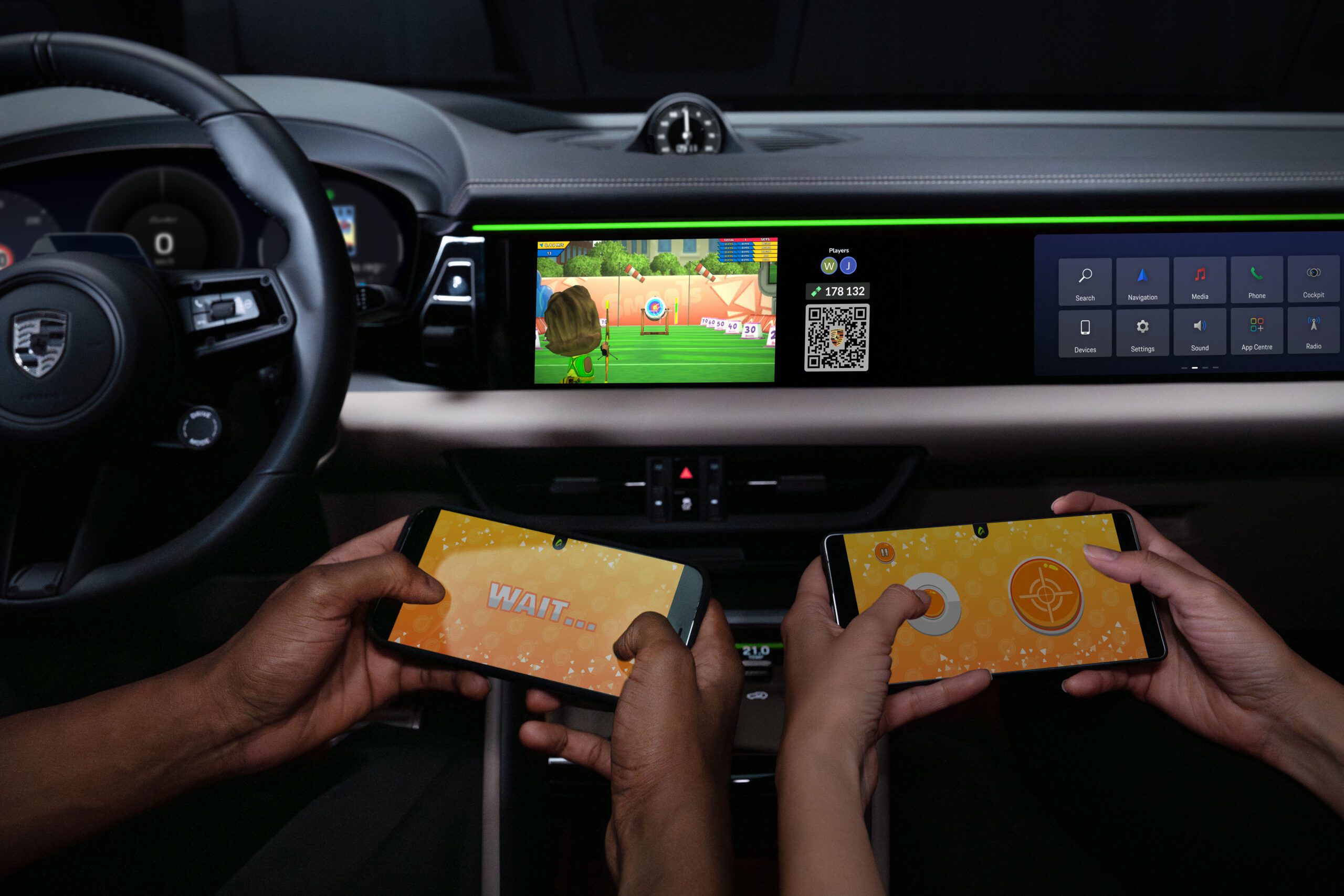 AirConsole and Porsche: play games in cars